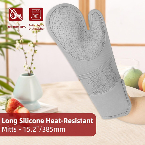 Guantes De Horno De Silicona Multifuncionales Resistentes Al