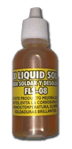 Flux Liquido Para Soldar Fls-08 30ml En Gotero