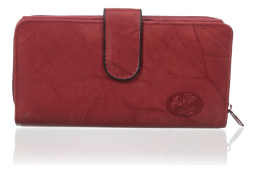 Buxton Womens Heiress Checkbook Wallet, Rojo, Talla Única