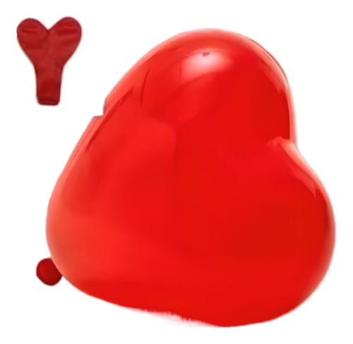 Globos Bombas Corazon Latex Rojo X12u Lisos 30cm