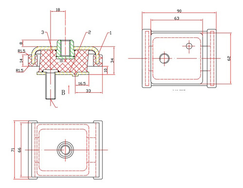 Taco Pata Motor Autoelevador Tcm 2500kg 3000kg