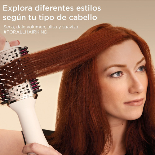 Cepillo Secador Smoothstyle - Shark - Peine Térmico - Ht202 Blanco