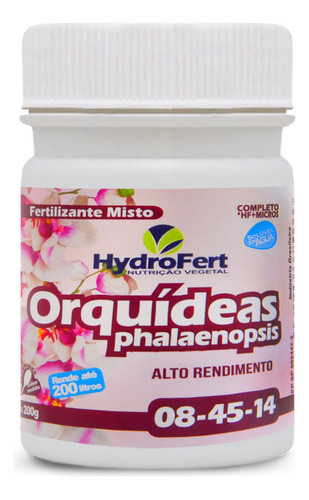 Fertilizante P/ Orquídeas Phalenopsis Npk 08-45-14 Hydrofert