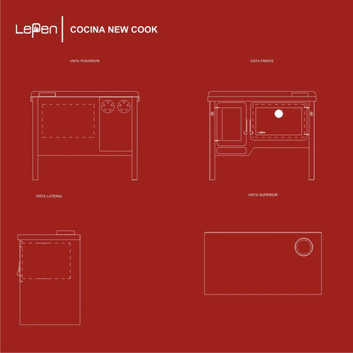 Cocina A Leña New Cook Lepen Envio Todo Pais Mariposadefuego