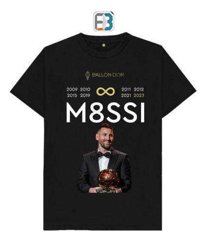 Franela Personalizada Messi Balón De Oro 