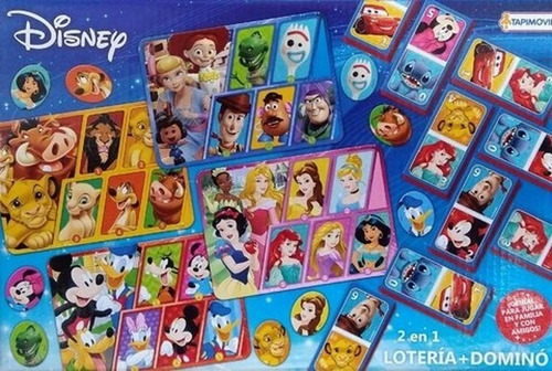 2 En 1 Lotería Y Dominó -  Disney Tapimovil