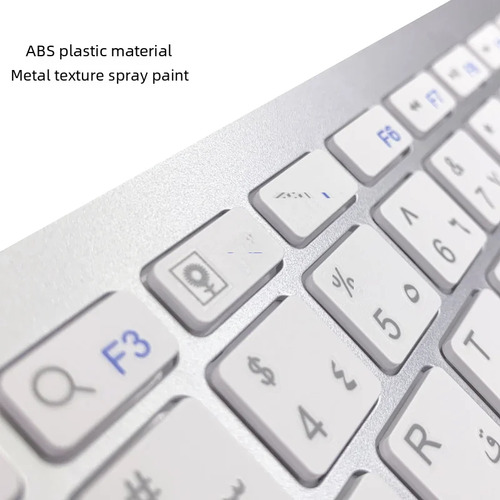 Teclado Coreano Bluetooth Blanco Ligero Disponible