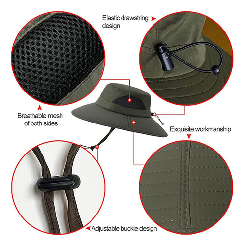 Sombreros De Sol De Secado Rápido Upf50 Y Gorro Para Senderi