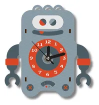 Comprar Reloj De Escritorio Madera Niños Adultos Robot Hugo Woodaloo
