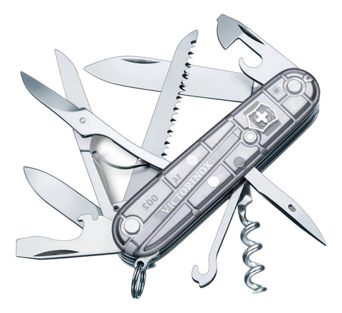 Navaja Victorinox Huntsman Gris TranslĂșcido - Electromundo