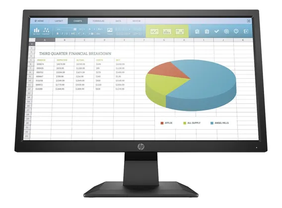 Monitor HP P204 LCD 19.5" negro 100V/240V