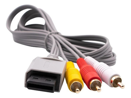 Cabo Av Rca Compatível Com Nintendo Wii / Wii U Cabo 3 Cores