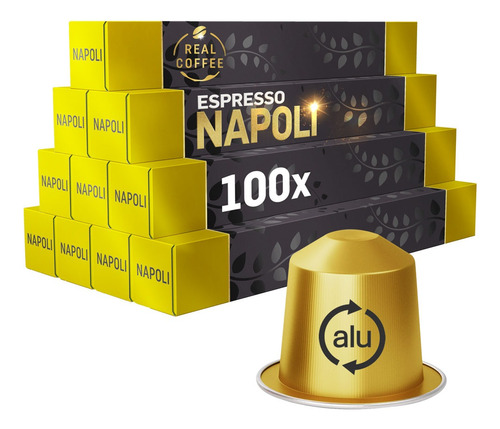 100 Cápsulas Compatibles Nespresso® Napoli, Real Coffee®