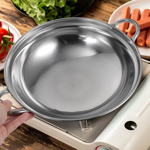Olla De Cocina Caliente Antiderrame De Acero Inoxidable Con