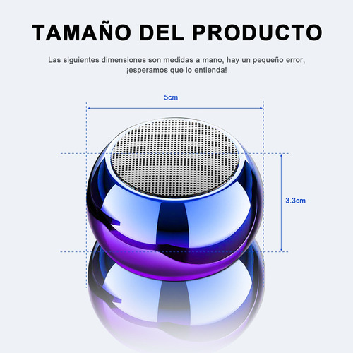 De Mini Bocinas Bluetooth Inalambrica Portátil Recargable