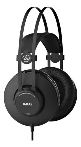Fone De Ouvido Akg K52 Fechado De Estúdio Com Fio