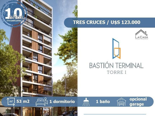 Imagen 1 de 14 de Apartamento De 1 Dormitorio En Venta- Tres Cruces
