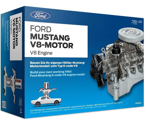 Modelo De Motor Franzis V8, Ford Mustang 1965, Kit [u]