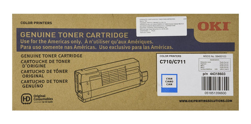 Toner Original Oki Data 44318603 C711 (cyan) 