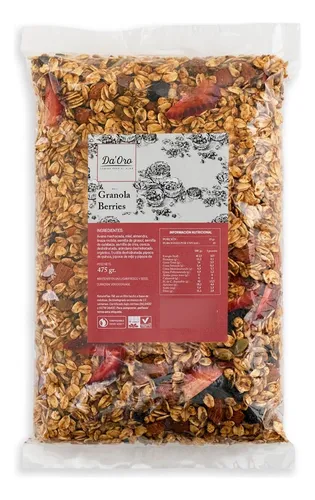 comprar Granola Berries Da'oro | Endulzada Con Miel | 475 Gr