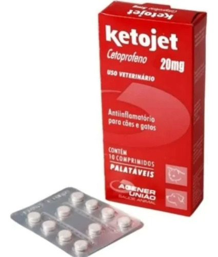 Ketojet 20mg Anti-inflamatório 10 Comprimidos