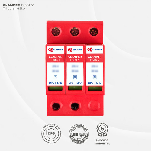 Dps Clamper Front V 275v 45ka 3+0 / Sinalização Remota 02710