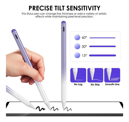 Pen Con Lápiz Óptico Para iPad, Lápiz De iPad Para Air Pro Y