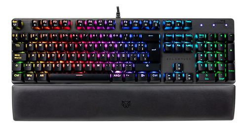 Teclado Gamer Balam Rush Dominate Switch Azul Rgb Br-932691 Color del teclado Negro