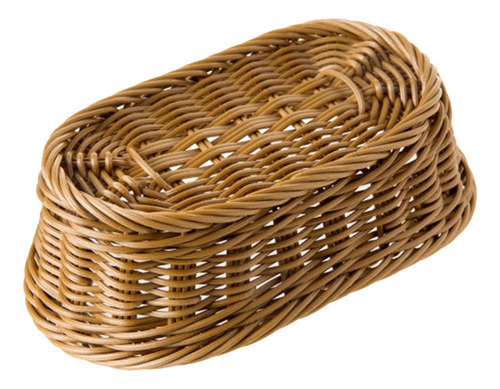 4 Cestas Ovaladas Para Pan Tejidas De Mimbre, Cesta De Almac