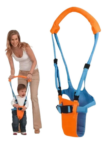 Andador Infantil Moby Baby Moon Walk - Meus Primeiros Passos Cor Laranja