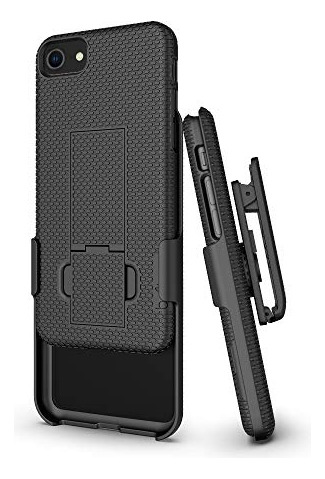 iPhone 7 8 Estuche Protectora Clip Cinturon Giratorio Combo