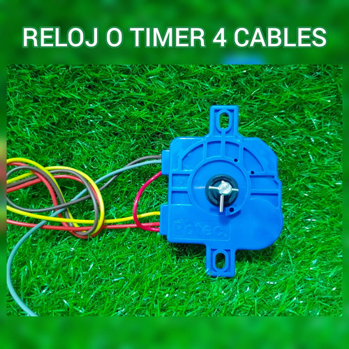 Reloj O Timer 4 Cables Para Lavadora Semi-automática 