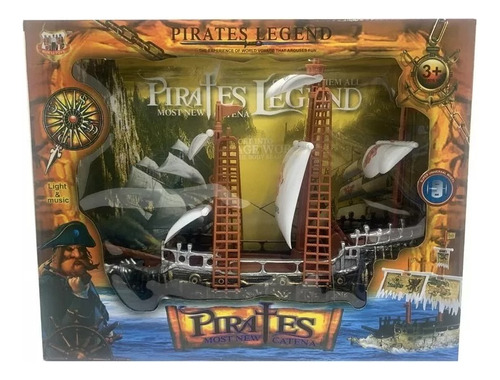 Piratas Legend Barco C/ Luz - Sonido-movimiento  Bunny Toys