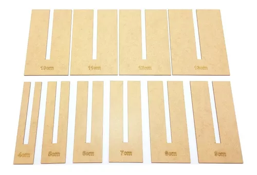 KIT MOLDE MDF (LAÇO FOFINHO) - 9 PEÇAS