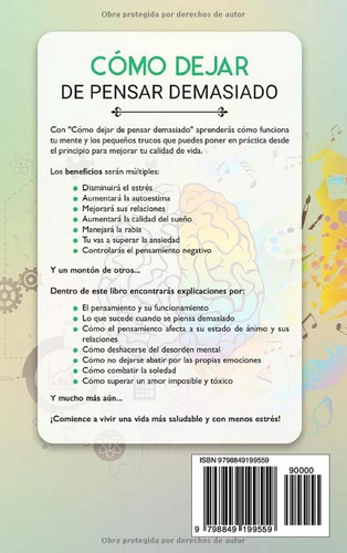 Como Dejar De Pensar Demasiado - Adam Tusco