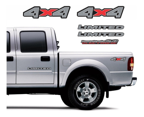 Kit Adesivos Ranger 4x4 Limited 2.8 Powerstroke 2005 R159