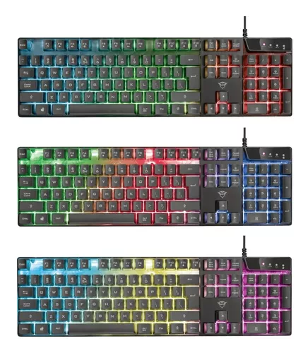 Teclado Trust GXT 835 Azor RGB US