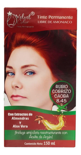 Tinte Velvet Sin Amoniaco Rubio Cobrizo Caoba
