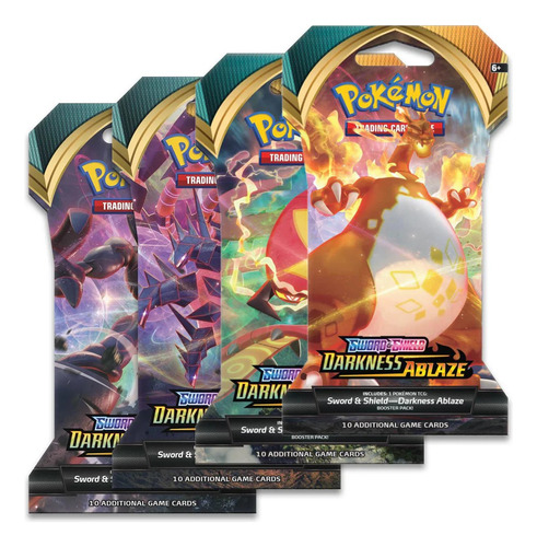 Pokemon Sword & Shield Darkness Ablaze Booster Pack Blister