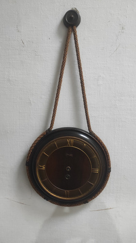 Antiguo Reloj De Pared Nautical Rope Kienzle Alemán