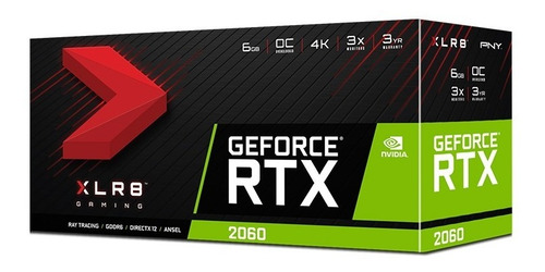 Imagen 8 de 8 de Placa De Video Pny Xlr8 Rtx 2060 Oc 6gb Nvidia