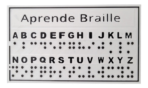 Tablero Abecedario De Aprendizaje Braille 