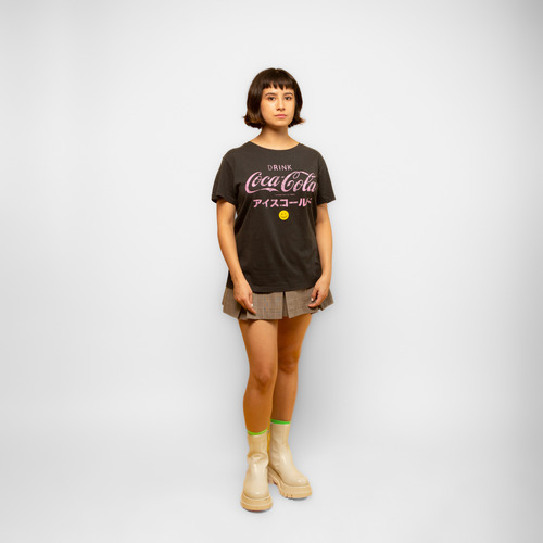 Polera Mujer You Coca Cola Coke Mujer Gris