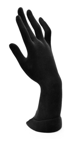 Mano Exhibidora De Dama Color Negro Terciopelo
