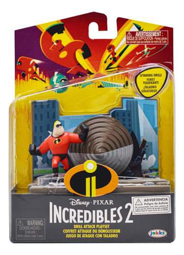 Disney Pixar Increibles Ataque Con Taladro Jakks Pacific