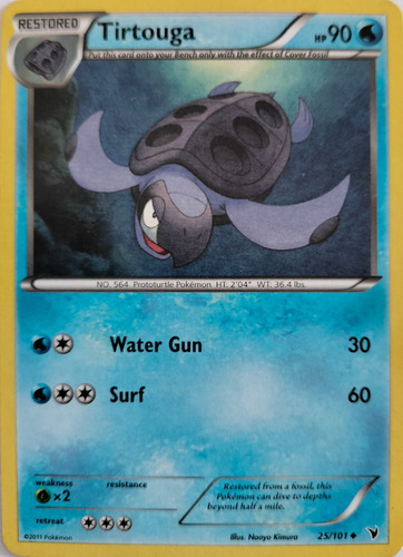 Pokémon Tcg Tirtouga 25/101