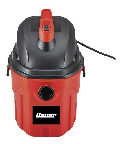 Aspiradora Bauer De 3 Galones Y 3 Hp Seco / Húmedo Color Rojo/negro
