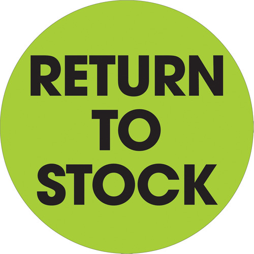 Etiqueta Logica Cinta  Return To Stock  Circulo 2  Verde 500