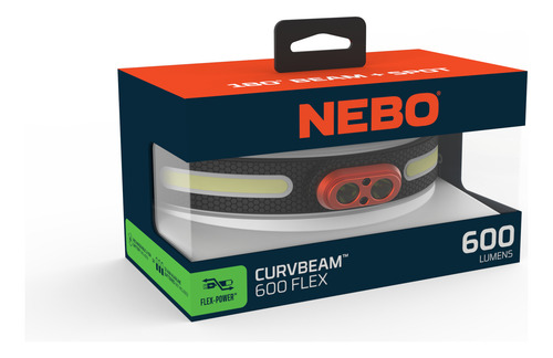 Linterna Recargable Minera Vincha Nebo Curvbeam 600 Flex