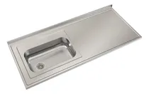 Comprar Mesada Acero Inoxidable Jhonson Bacha Zz52 Izquierda 160x61 